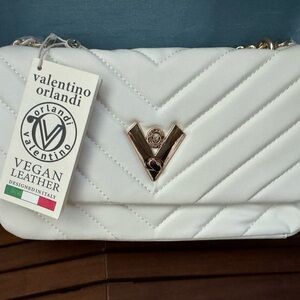 Valentino Orlandi Quilted Crossbody Purse